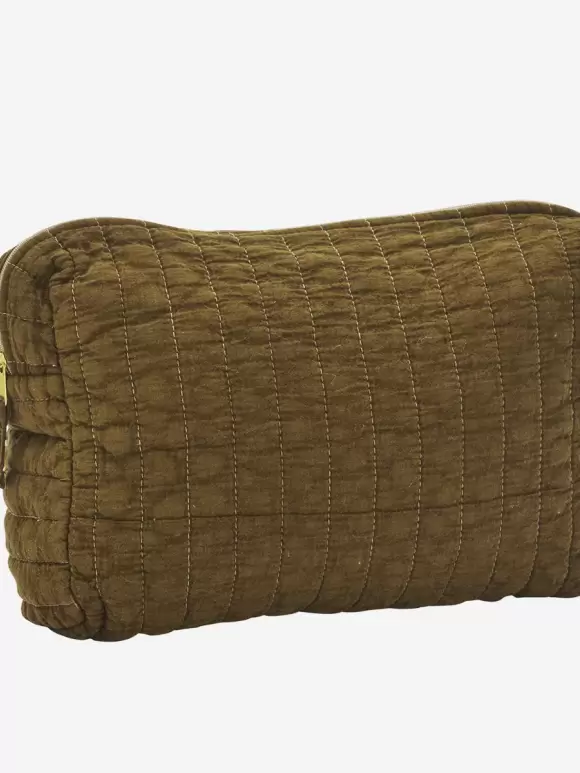 Madam Stoltz - Quilted Wash bag Tabacco