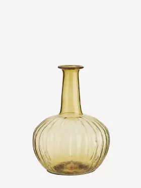 Madam Stoltz - Recycled glass vase Yellow