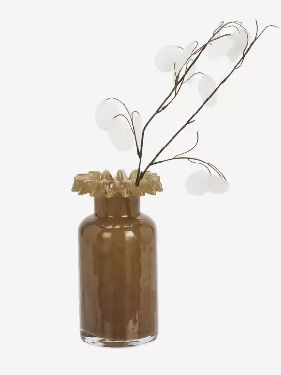Madam Stoltz - Glass Vase Caramel