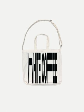 White Coffee - White Coffee Totebag Logo W/B