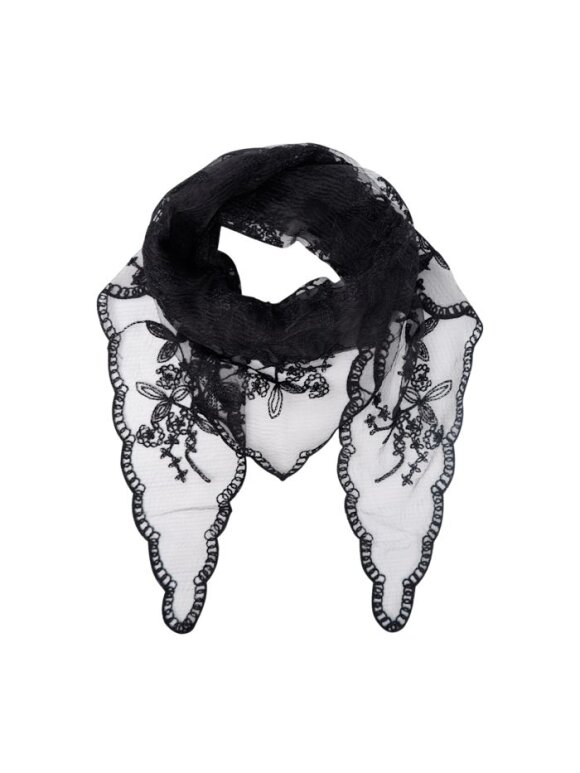 Black Colour - BCMiriana Triangle Lace scarf