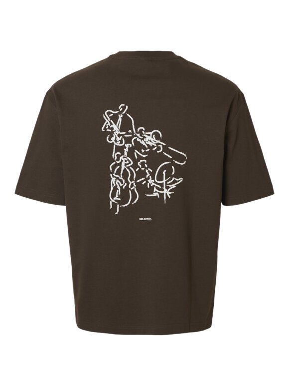 Selected - SLHRELAXARI GRAPHIC TEE