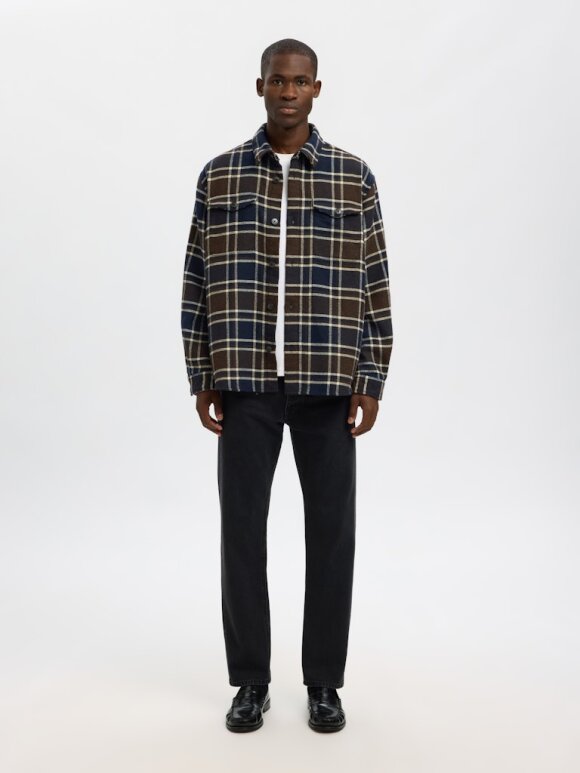 Selected - SLHRELAXPABLO WOOL BLEND OVERS