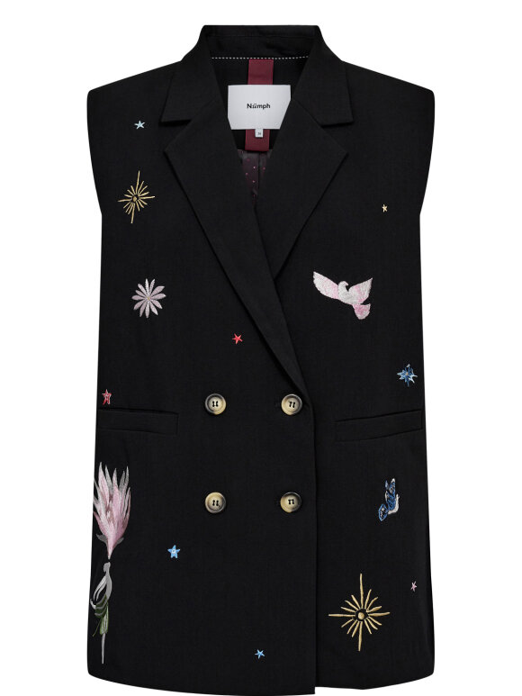 Numph - NUAlmut Long vest Caviar