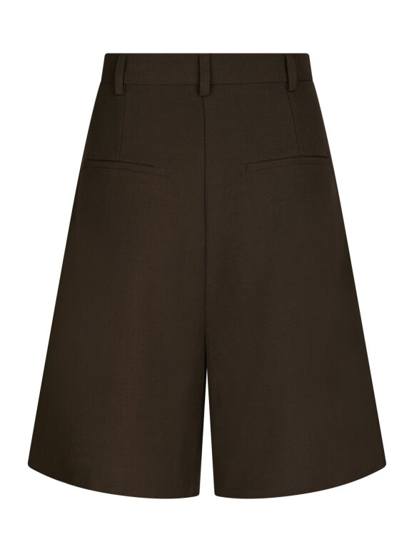 Neo Noir - Nika Structure Shorts D. Brown