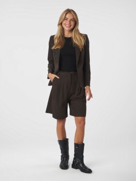 Neo Noir - Nika Structure Shorts D. Brown