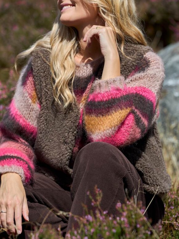 Black Colour - BCAdria Multi Striped Jumper