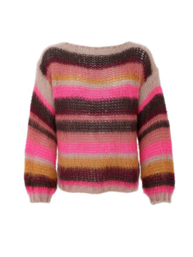 Black Colour - BCAdria Multi Striped Jumper