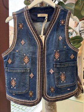 Lecoco - Gina Vest Denim blue