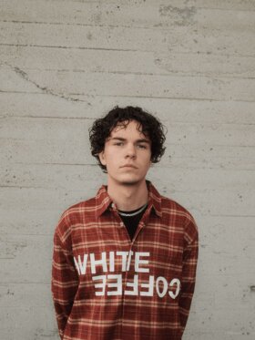 WHITE COFFEE - Logo Flannel Shirt Red