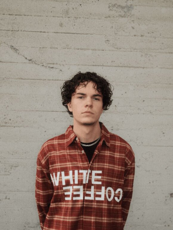 WHITE COFFEE - Logo Flannel Shirt Red
