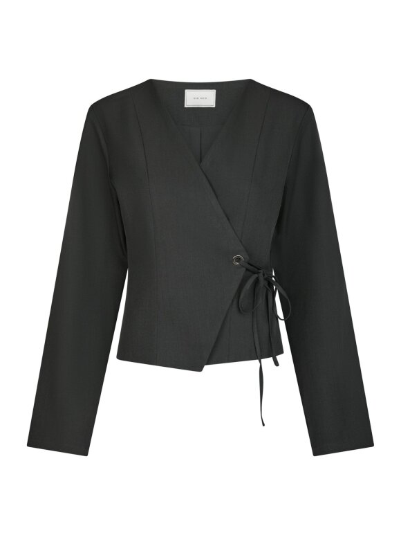 Neo Noir - Simmi Eyelet Blouse Dark grey Neo Noir - Simmi Eyelet Blouse Dark grey