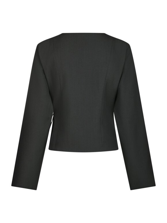 Neo Noir - Simmi Eyelet Blouse Dark grey Neo Noir - Simmi Eyelet Blouse Dark grey