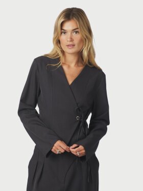 Neo Noir - Simmi Eyelet Blouse Dark grey