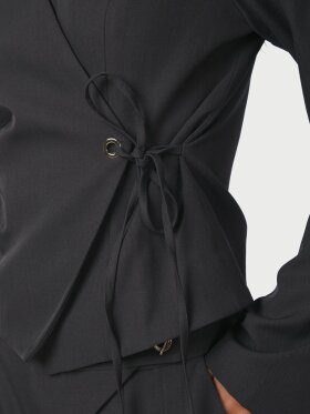 Neo Noir - Simmi Eyelet Blouse Dark grey