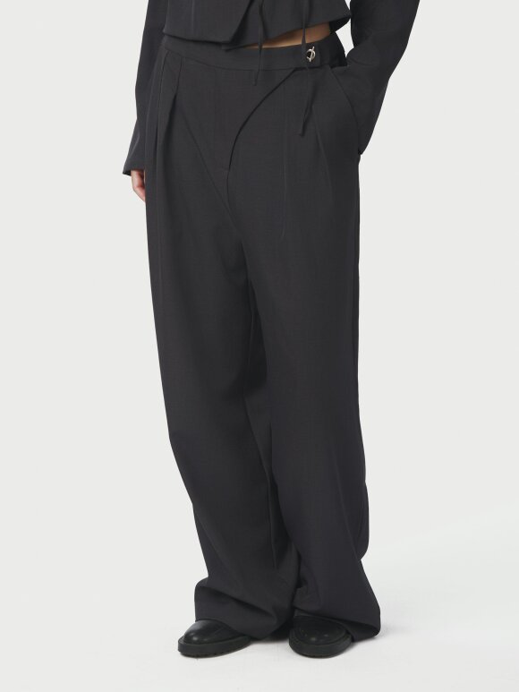Neo Noir - Zalka Eyelet Pants Dark Grey Neo Noir - Zalka Eyelet Pants Dark Grey