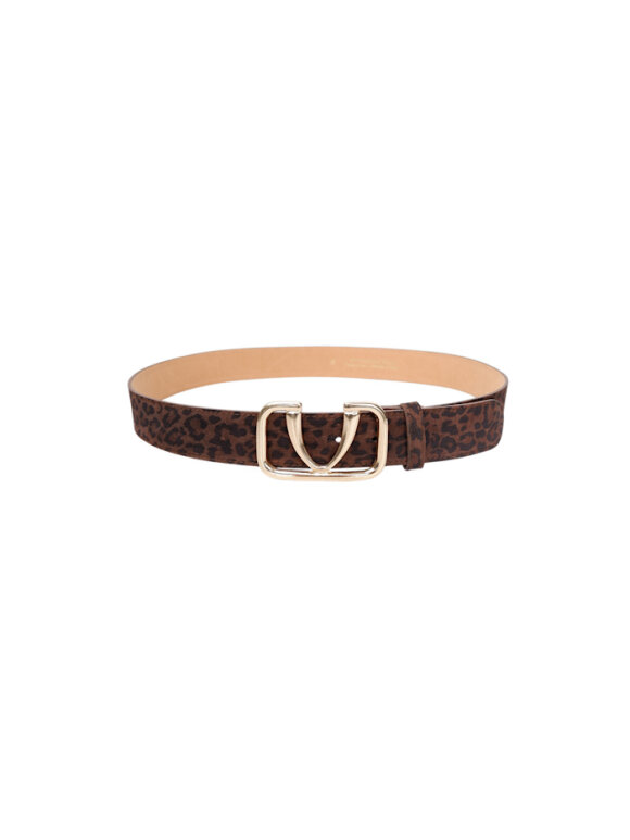 Black Colour - BCUma Belt Mocca Leo
