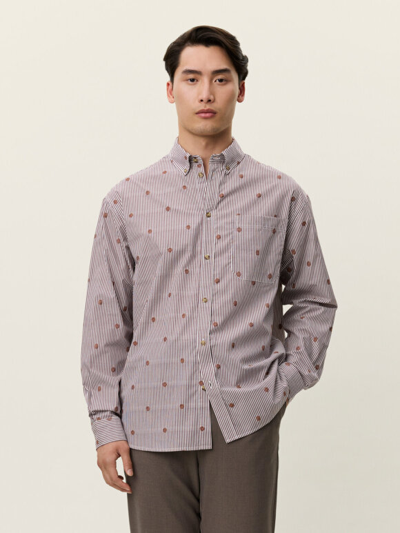 Les Deux - Kolton Stripe Basket AOE Shirt