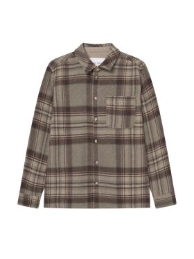 Les Deux - Kaleb Check Wool Overshirt