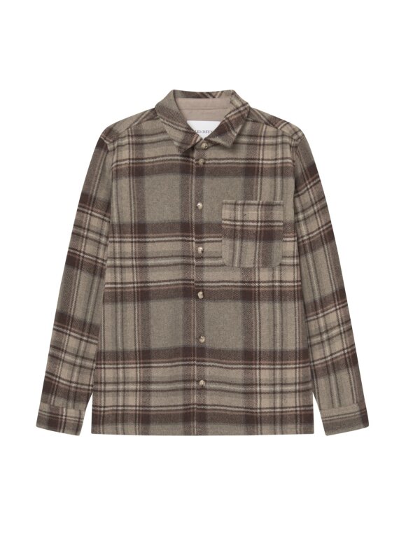 Les Deux - Kaleb Check Wool Overshirt Les Deux - Kaleb Check Wool Overshirt