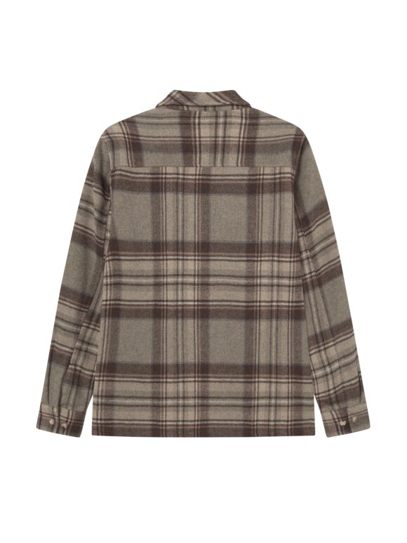 Les Deux - Kaleb Check Wool Overshirt Les Deux - Kaleb Check Wool Overshirt