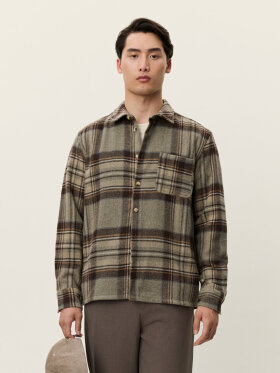 Les Deux - Kaleb Check Wool Overshirt