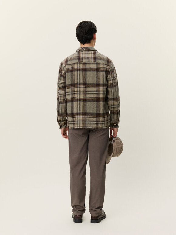 Les Deux - Kaleb Check Wool Overshirt Les Deux - Kaleb Check Wool Overshirt