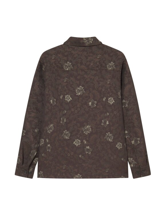 Les Deux - Kaleb Flower Jacquard Overshirt Les Deux - Kaleb Flower Jacquard Overshirt