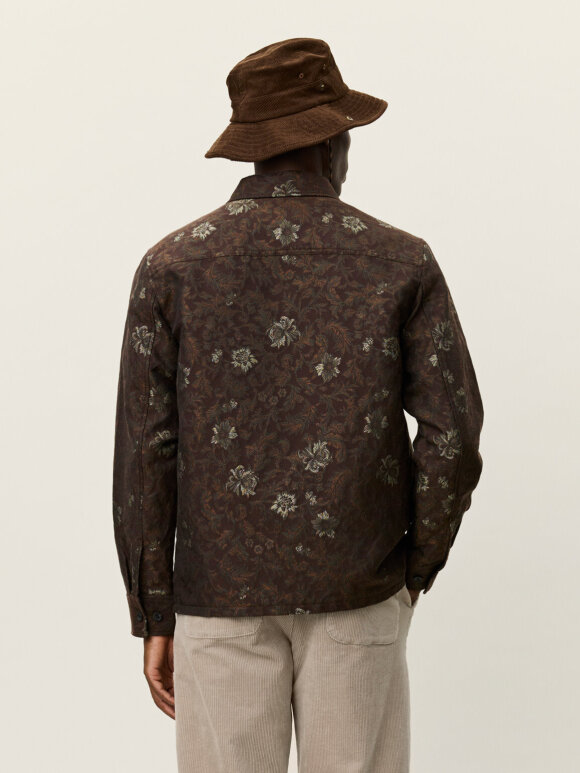Les Deux - Kaleb Flower Jacquard Overshirt Les Deux - Kaleb Flower Jacquard Overshirt