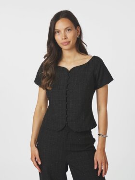 Neo Noir - Tango Boucle Top Black Neo Noir - Tango Boucle Top Black