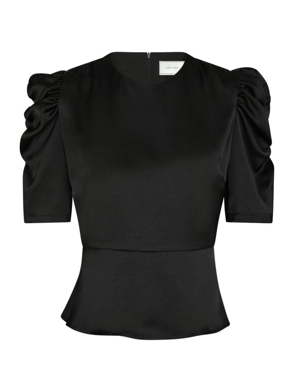 Neo Noir - Benua Heavy Sateen Blouse Neo Noir - Benua Heavy Sateen Blouse