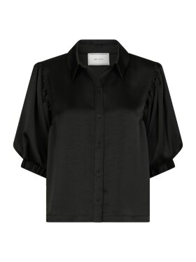 Neo Noir - Etta Heavy Sateen Shirt Black Neo Noir - Etta Heavy Sateen Shirt Black