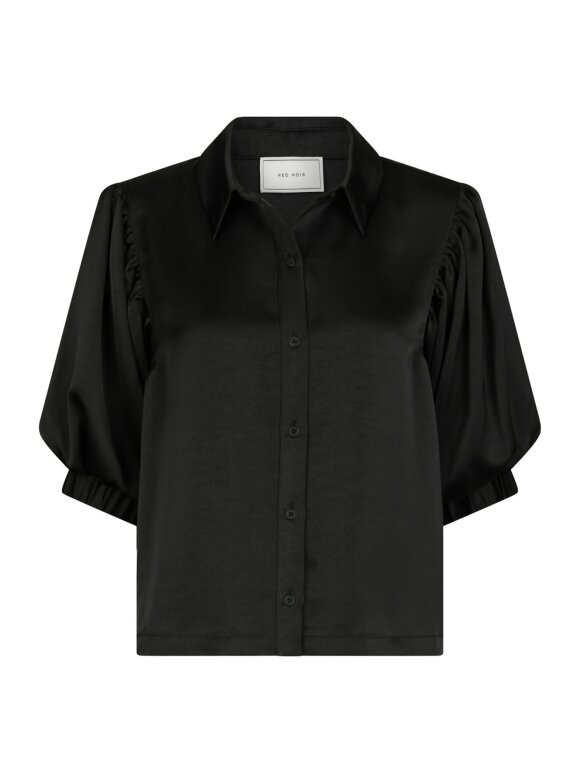 Neo Noir - Etta Heavy Sateen Shirt Black Neo Noir - Etta Heavy Sateen Shirt Black