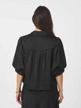 Neo Noir - Etta Heavy Sateen Shirt Black Neo Noir - Etta Heavy Sateen Shirt Black