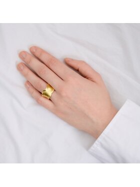 Pure By Nat - Ring Guldbelagt 18mm Pure By Nat - Ring Guldbelagt 18mm