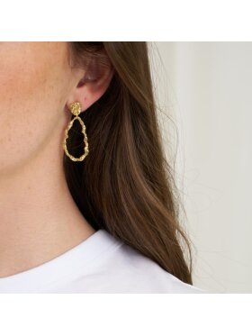 Pure By Nat - Vela Foil earrings G/P Pure By Nat - Vela Foil earrings G/P