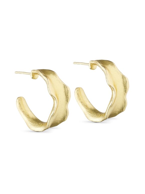 Pure By Nat - Earrings Guldbelagt