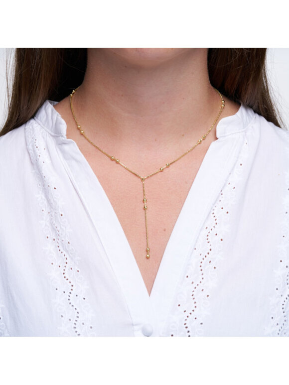 Pure By Nat - Camille Y-Necklace G/B