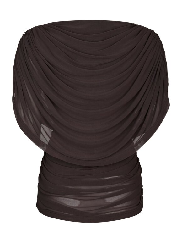 Neo Noir - Cottuna Drapy Mesh Top