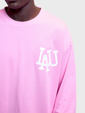 LAU--LAU - BIGGIE TEE LS PINK LAU--LAU - BIGGIE TEE LS PINK
