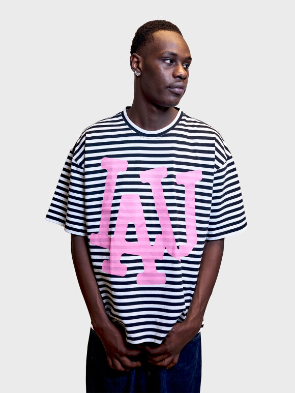 LAU--LAU - BIGGIE TEE SS BLACK / WHITE