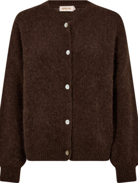Depeche - SarahDe Alpaca Cardigan Brown