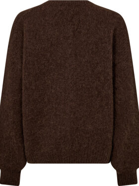 Depeche - SarahDe Alpaca Cardigan Brown