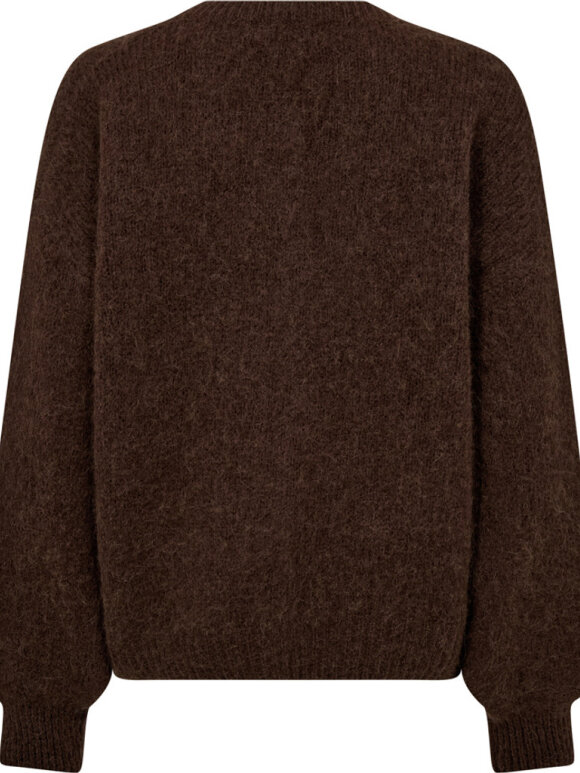 Depeche - SarahDe Alpaca Cardigan Brown