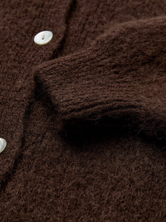 Depeche - SarahDe Alpaca Cardigan Brown