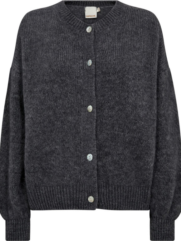 Depeche - SarahDe Alpaca Cardigan Grey