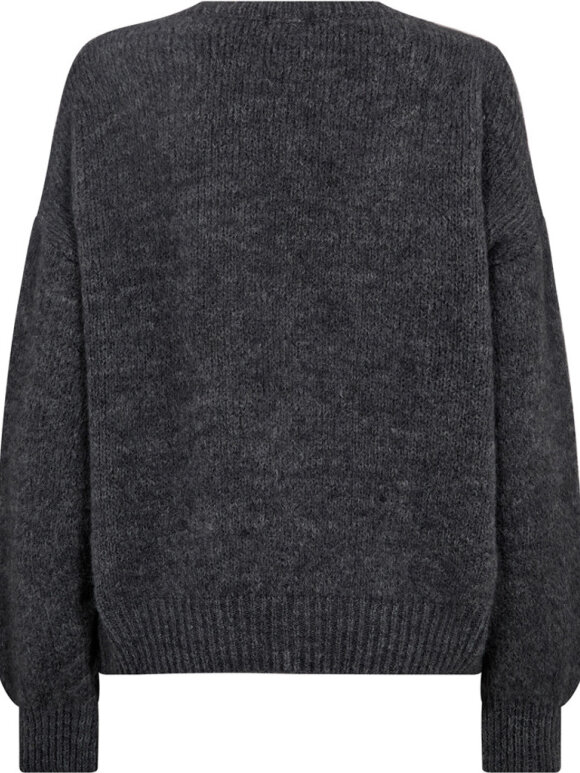 Depeche - SarahDe Alpaca Cardigan Grey