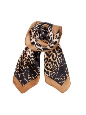 Black Colour - BCRani Leo Mini Scarf Camel