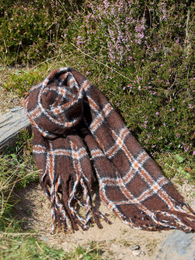 Black Colour - BCPauline Chekered Winter Scarf