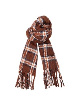 Black Colour - BCPauline Chekered Winter Scarf